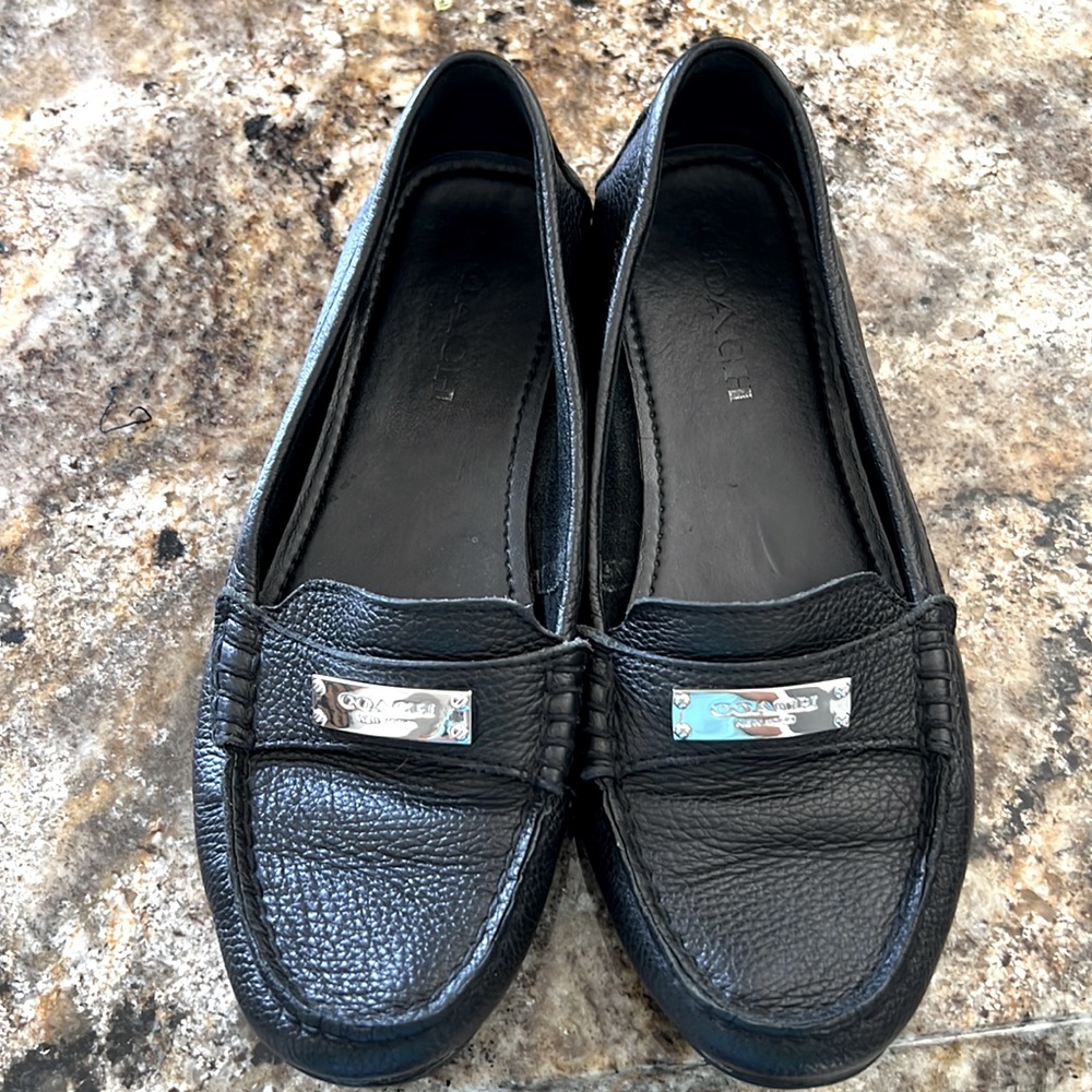 Coach Fredrica Loafer Leather Driving Flats size 7.5b